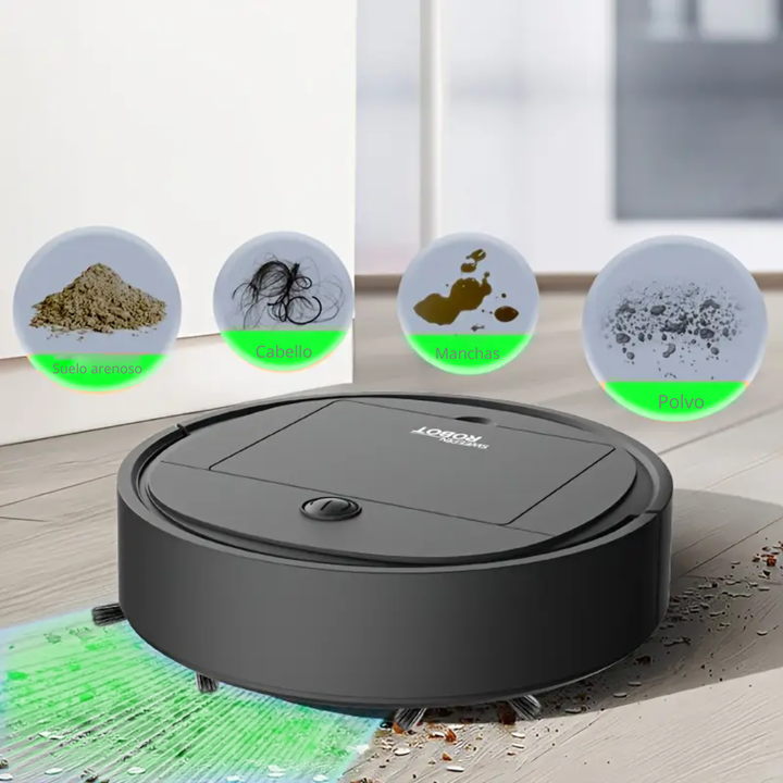 🤖 Robot Aspiradora 3 en 1 – Limpieza Inteligente y Automática