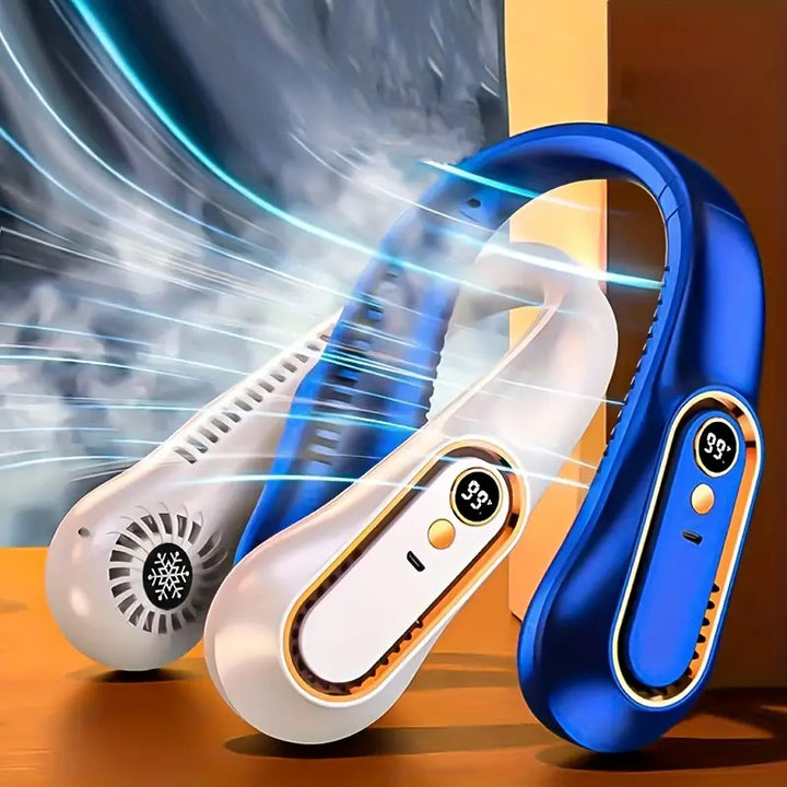 Ventilador de Cuello Portátil – 5 Velocidades y Batería Recargable USB