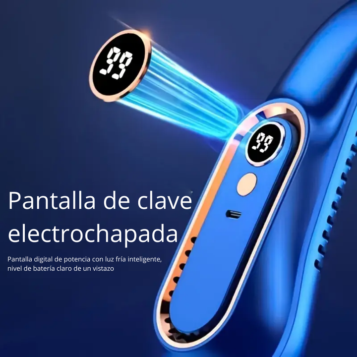 Ventilador de Cuello Portátil – 5 Velocidades y Batería Recargable USB