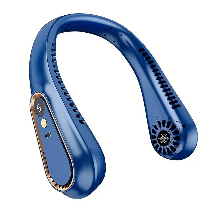 Ventilador de Cuello Portátil – 5 Velocidades y Batería Recargable USB