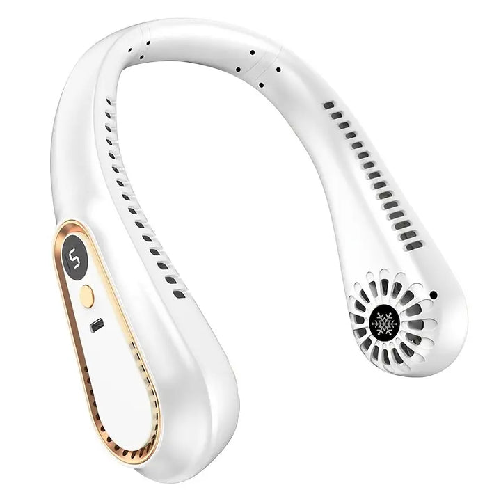 Ventilador de Cuello Portátil – 5 Velocidades y Batería Recargable USB